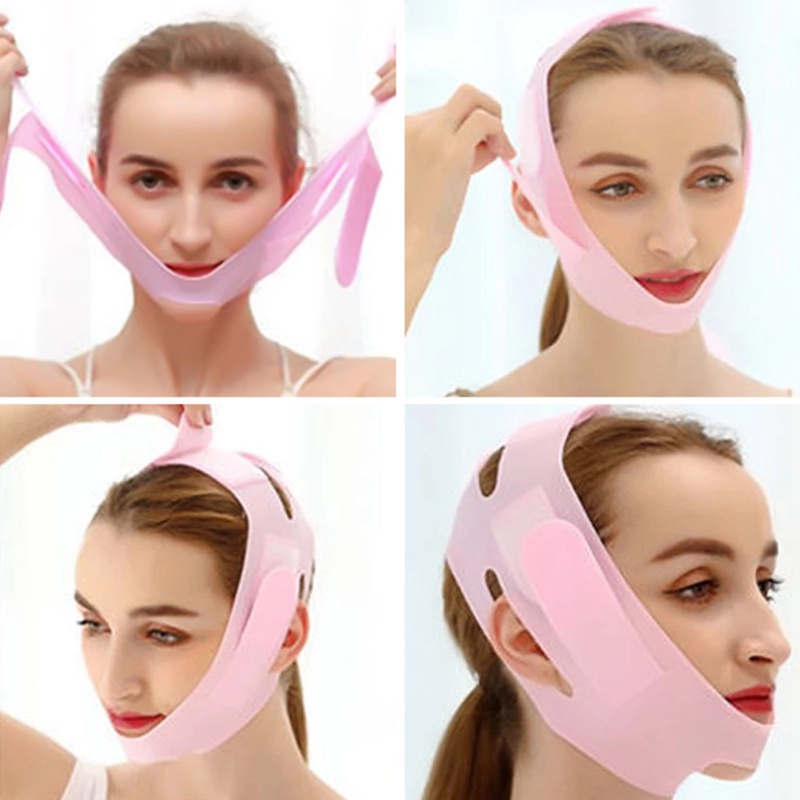 [Hàng mới về] Mặt Nạ Silicon Tạo Cằm Chữ V Làm Thon Gọn Khuôn Mặt