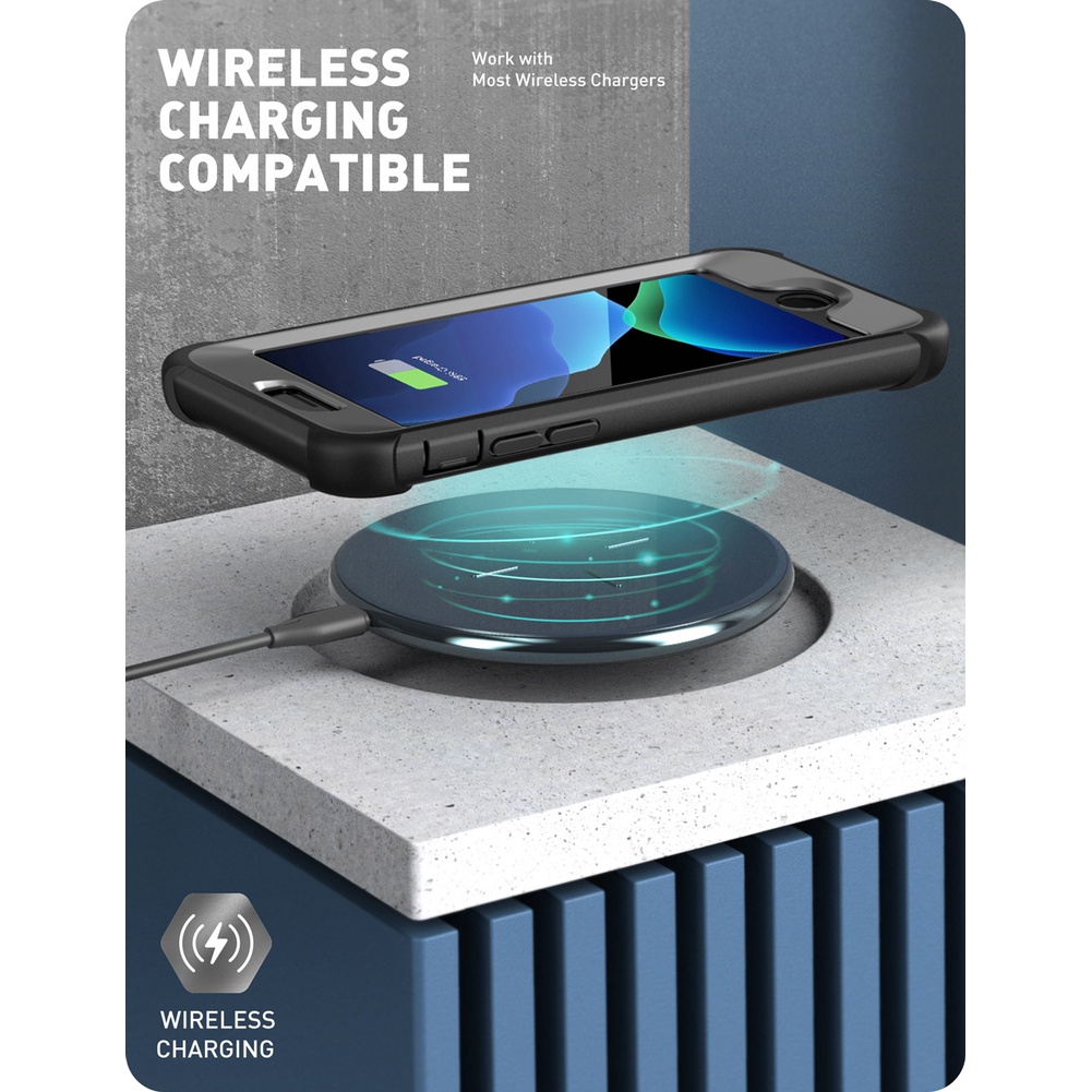 Ốp điện thoại SUPCASE hai lớp tích hợp bảo vệ màn hình trong suốt thích hợp cho iPhone SE 2022  SE 2022/2020 8 7