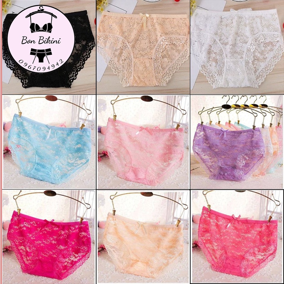 combo 10 Quần lót ren baby siêu cute màu đẹp - FLQ53