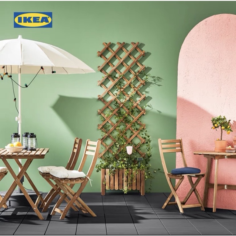 [IKEA] SHIP HỎA TỐC  Giàn gỗ gắn tường treo hoa hồng leo R60cmx C200cm lưới trồng cây giàn gỗ treo tường chịu lực