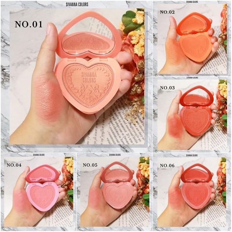 Phấn Má Hồng Sivanna Colors So Chic Long Lasting 16 House Blush