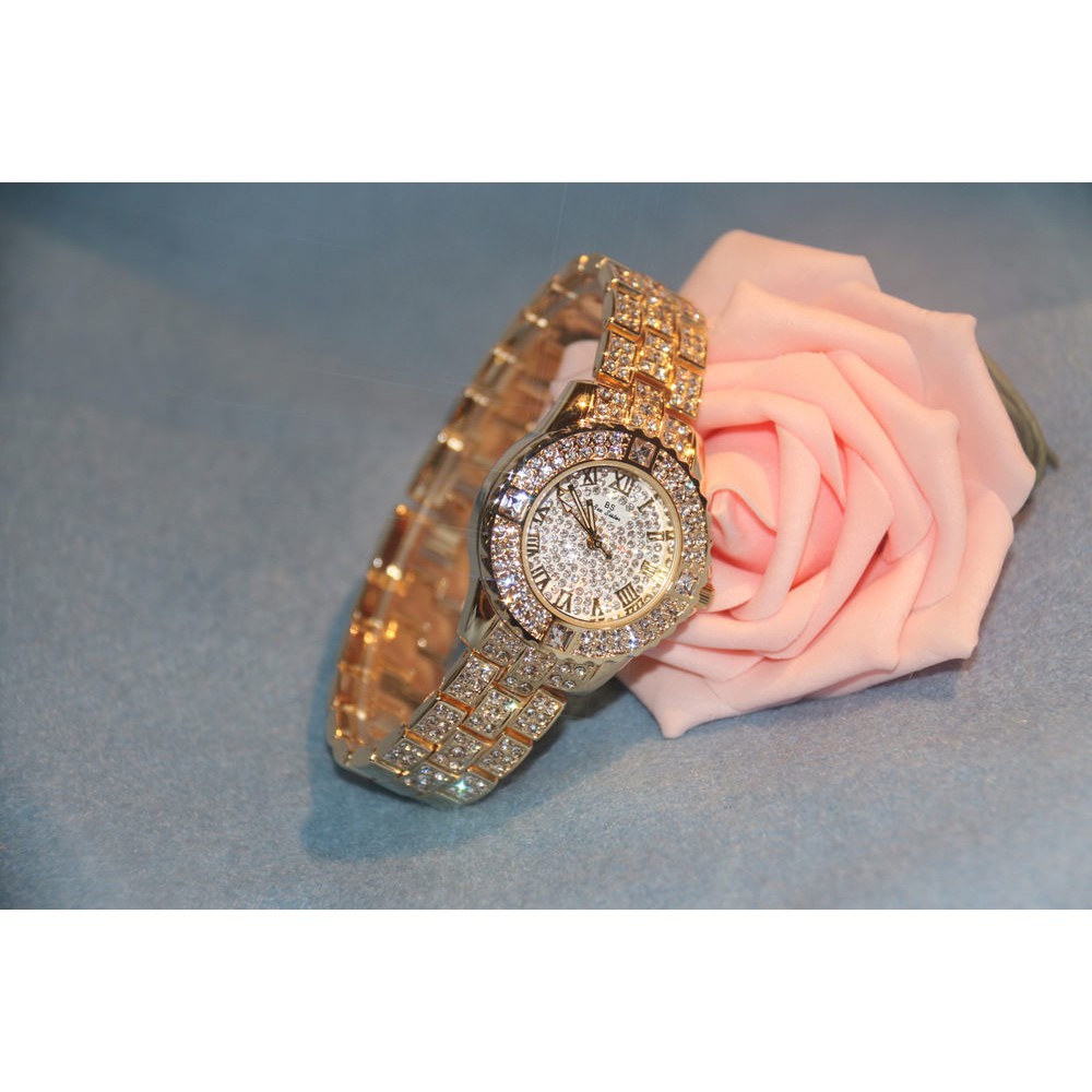 ĐỒNG HỒ NỮ BS (VÀNG) MẶT XOAY DÂY ĐÍNH ĐÁ HÀNG CHÍNH HÃNG BS | BigBuy360 - bigbuy360.vn