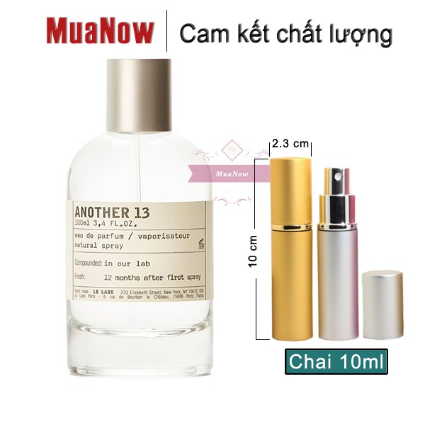 [Nước hoa Unisex] Mẫu thử 10ml Le Labo Another 13 EDP (Hương gỗ nhẹ nhàng thanh lịch) | Thế Giới Skin Care