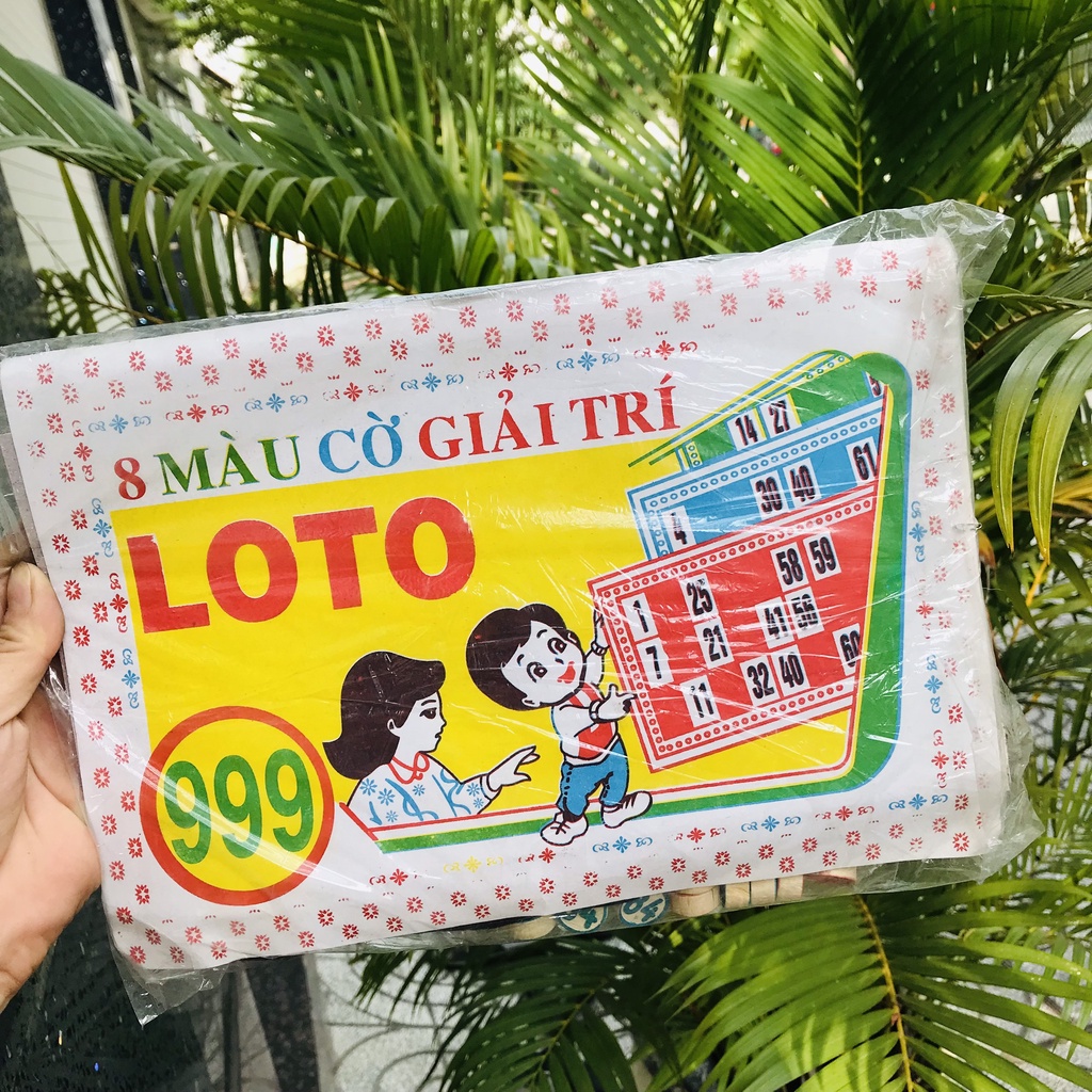 Bộ Đồ Chơi Cờ Lô Tô Giấy Và Gỗ Bingo Lotto Việt Giải Trí Ngày Tết