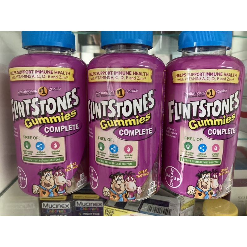 Kẹo dẻo Vitamin tổng hợp và Tăng đề kháng cho bé, Flintstones Gummies Plus Immunity- Sự lựa chọn số 1 BS Nhi Hoa Kỳ