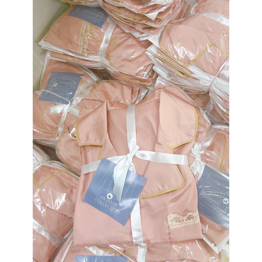 BỘ LỤA PIZAMA CỘC PHỐI REN 3 MÀU NỮ x | BigBuy360 - bigbuy360.vn