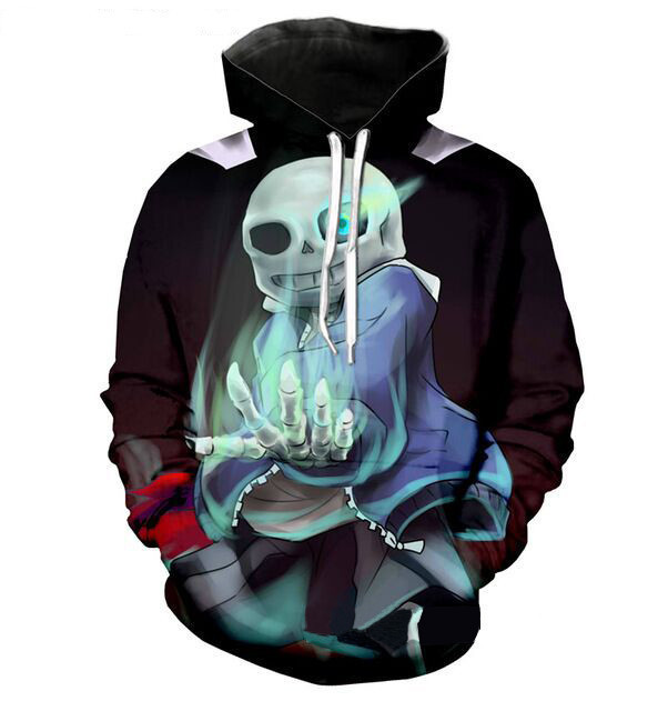 SANS Áo Hoodie Có In   3d Thời Trang Cao Cấp Cho Nam / Nữ