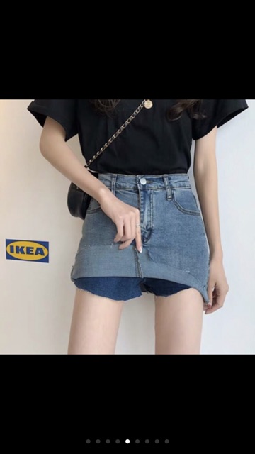 [Size 32~36] Quần Váy Size Đại - Big Size 3 Màu - Lưng Cao Co Giãn - Rách Lai U | BigBuy360 - bigbuy360.vn