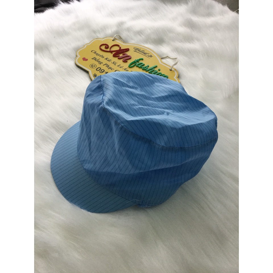 Nón Kết Phòng Sạch có búi tóc màu xanh