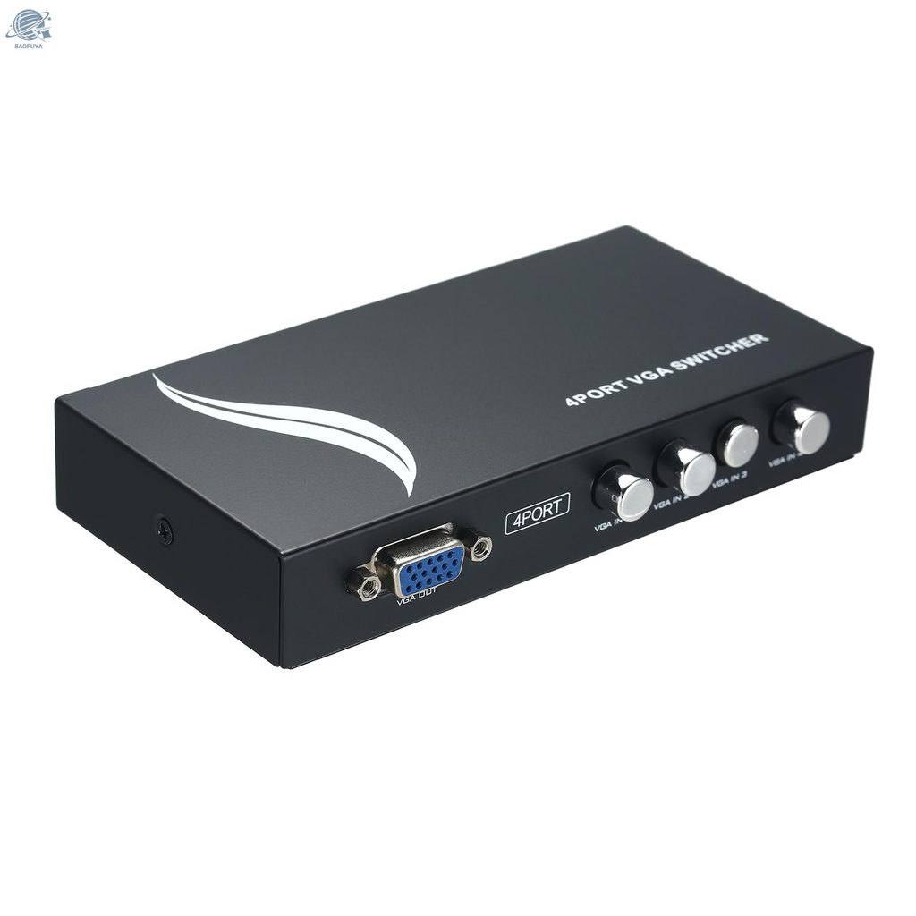 Bộ Chia 4 Cổng VGA 1-Out Cho Màn Hình LCD PC TV 1920x1440 | BigBuy360 - bigbuy360.vn