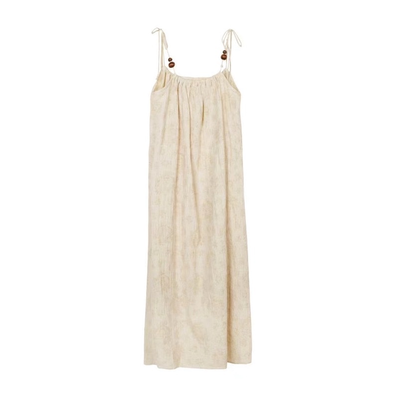 Đầm Maxi Hai Dây Dáng Rộng Phong Cách Nhật Bản Thời Trang Mùa Hè Ngọt Ngào Cho Nữ