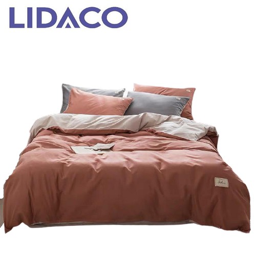 Chăn Ga Cotton Tici LIDACO - Cam Đất