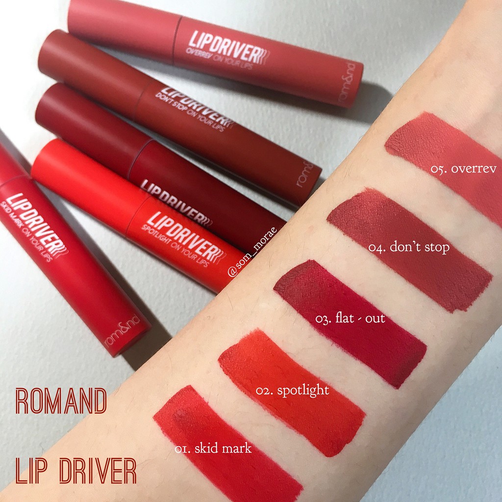 [XẢ KHO-SIÊU GIẢM GÍA]Son Kem Lì Mịn Môi Romand Lip Driver On Your Lips(hàng chính hãng)