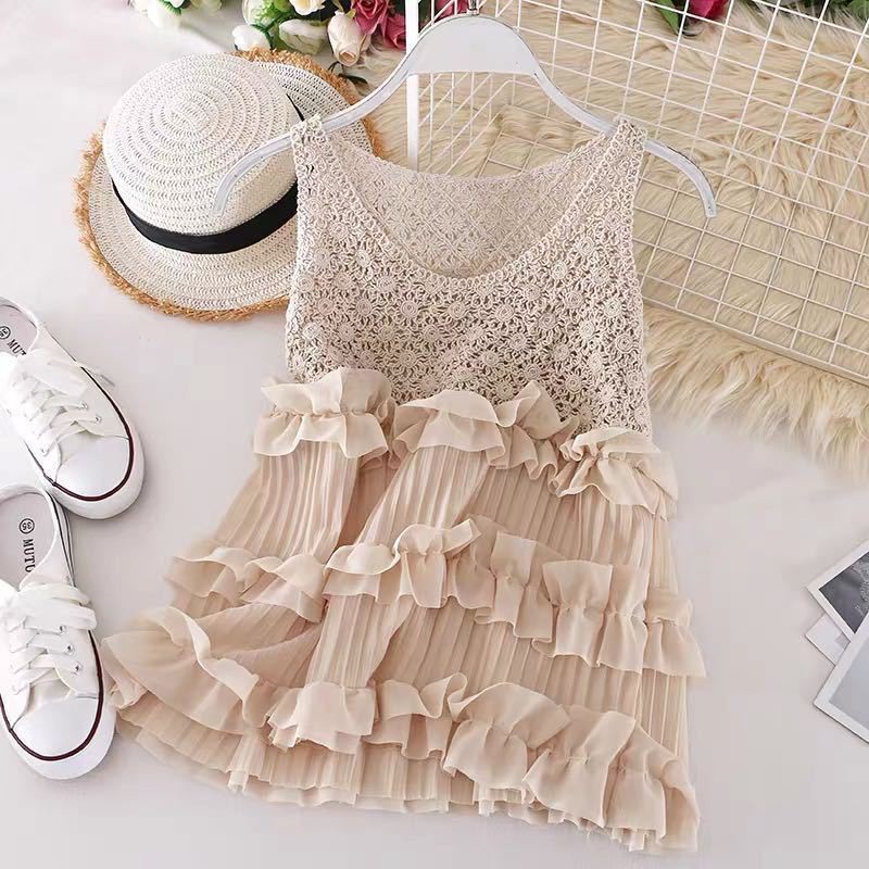 Áo hai dây dáng rộng nhún bèo thời trang mùa hè  dành cho nữ