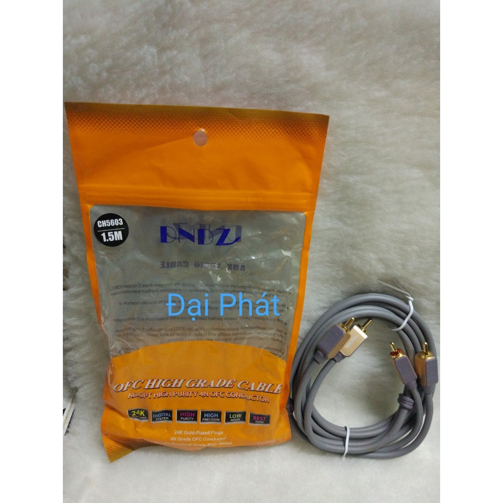 Dây AV 4 Đầu  Xám 1m5 Hàng Tốt