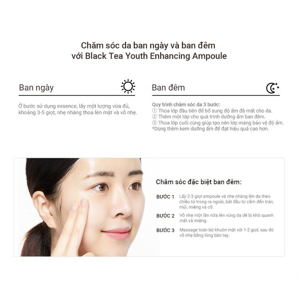 Tinh chất phục hồi da và chống lão hoá trà đen innisfree Black Tea Youth Enhancing Ampoule 30 mL | BigBuy360 - bigbuy360.vn