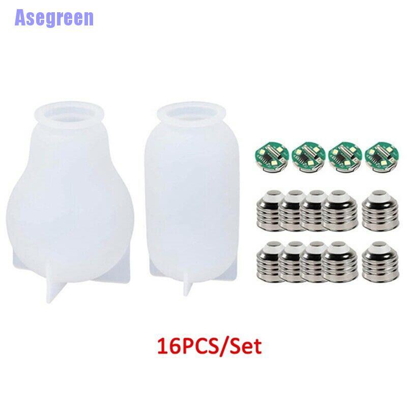 Bộ 16 Khuôn Silicone Cho Đèn Led