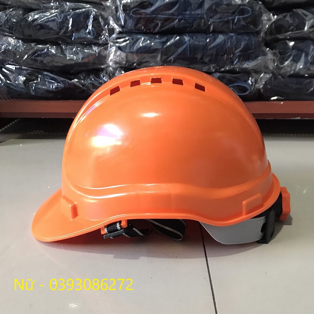 Nón bảo hộ lao động có lỗ thông hơi thoát khí - nón công nhân - BB N011
