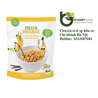 Ngũ cốc giòn vị chuối vani bio Freche 125g