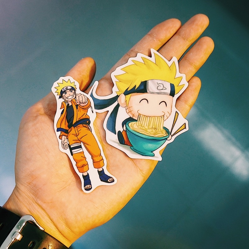 Sticker Naruto chống nước, hình dán mũ bảo hiểm, dán xe, điện thoại, laptop – Nghiện Sticker