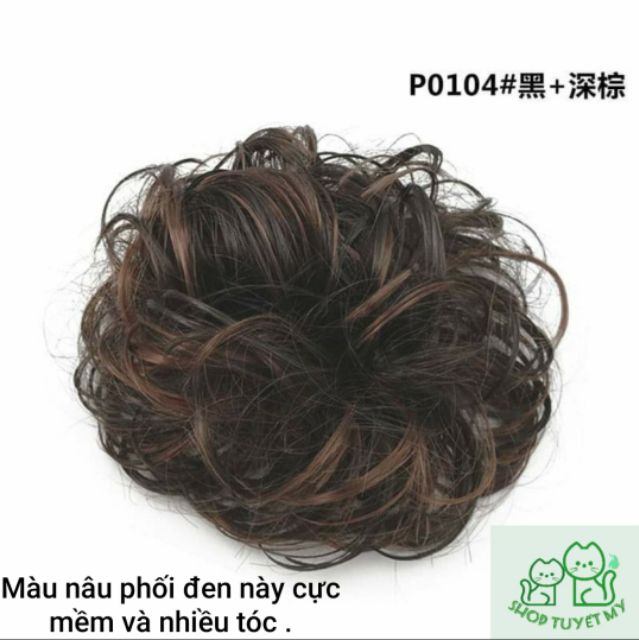 Búi tóc giả cực sang (có 4 màu)