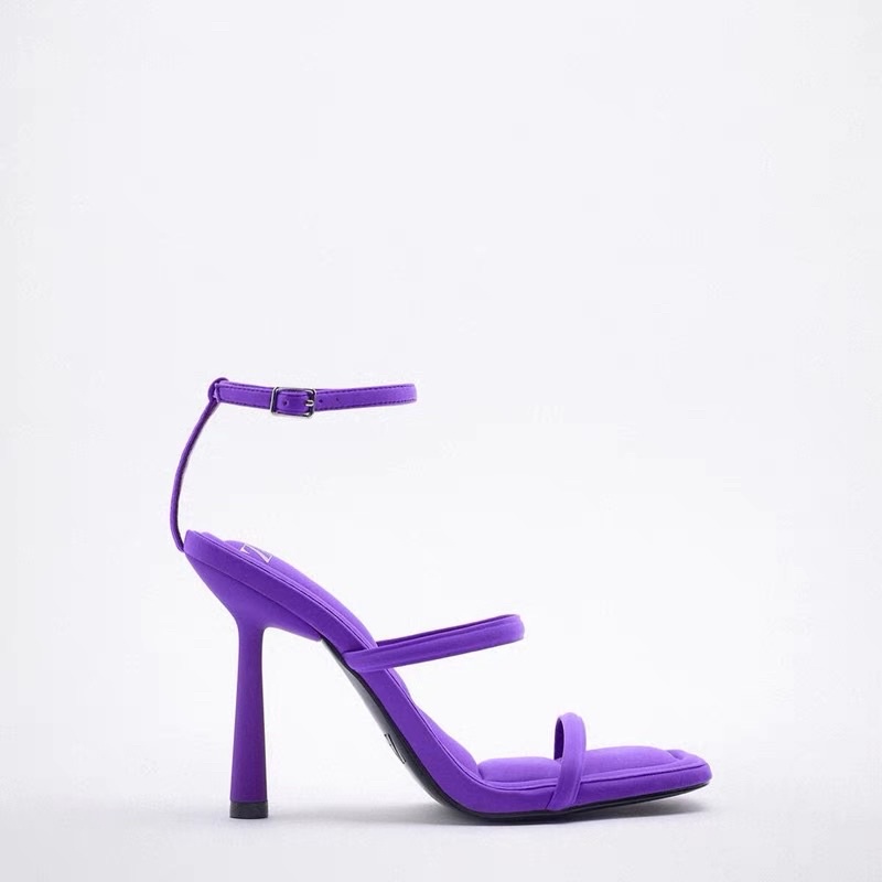 ORDER 💜 ZR Giày cao gót quai dây ngang mảnh gót nhọn 9cm