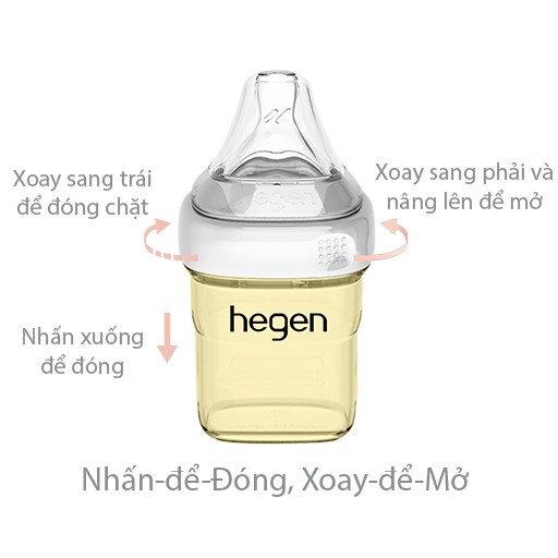 Bình sữa cho bé Hegen PPSU, Bình sữa trẻ em cổ rộng 150ml 240ml 330ml - Monnie Kids