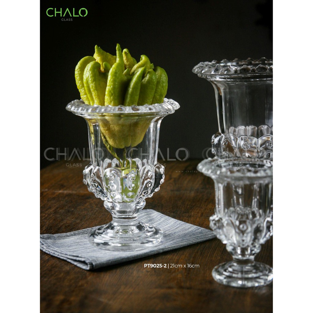 Ly phật thủ thủy tinh dáng dày các cỡ PT9025