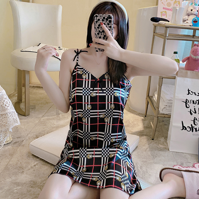 Đầm Ngủ Hai Dây Vải Lụa Có Mút Đệm Ngực Cho Nữ | BigBuy360 - bigbuy360.vn