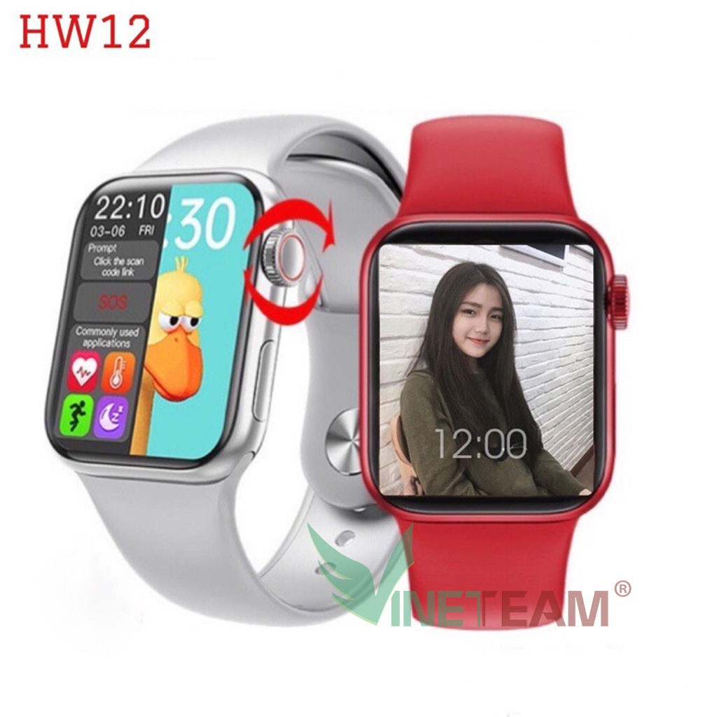 HW12 / I12 smart watch - Đồng Hồ Thông Minh  có Tiếng Việt, Nghe Gọi, Thay Hình Nền, Cảm Ứng Siêu Mượt,Bảo Hành 12 Tháng