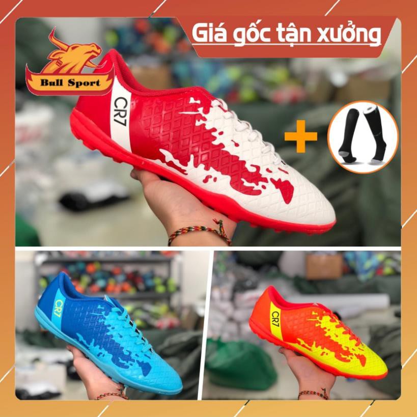 𝐓Ế𝐓🌺 NEW CH Giày Đá Bóng CR7 ⚡ FREE SHIP ⚡ giày bóng đá sân cỏ nhân tạo cao cấp + tặng tất Sút Mạnh new ˇ ⁵ ' ' P:{ = |