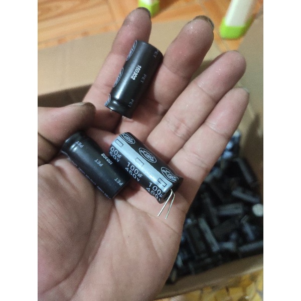 Tụ 450v 100uf mới chân dài