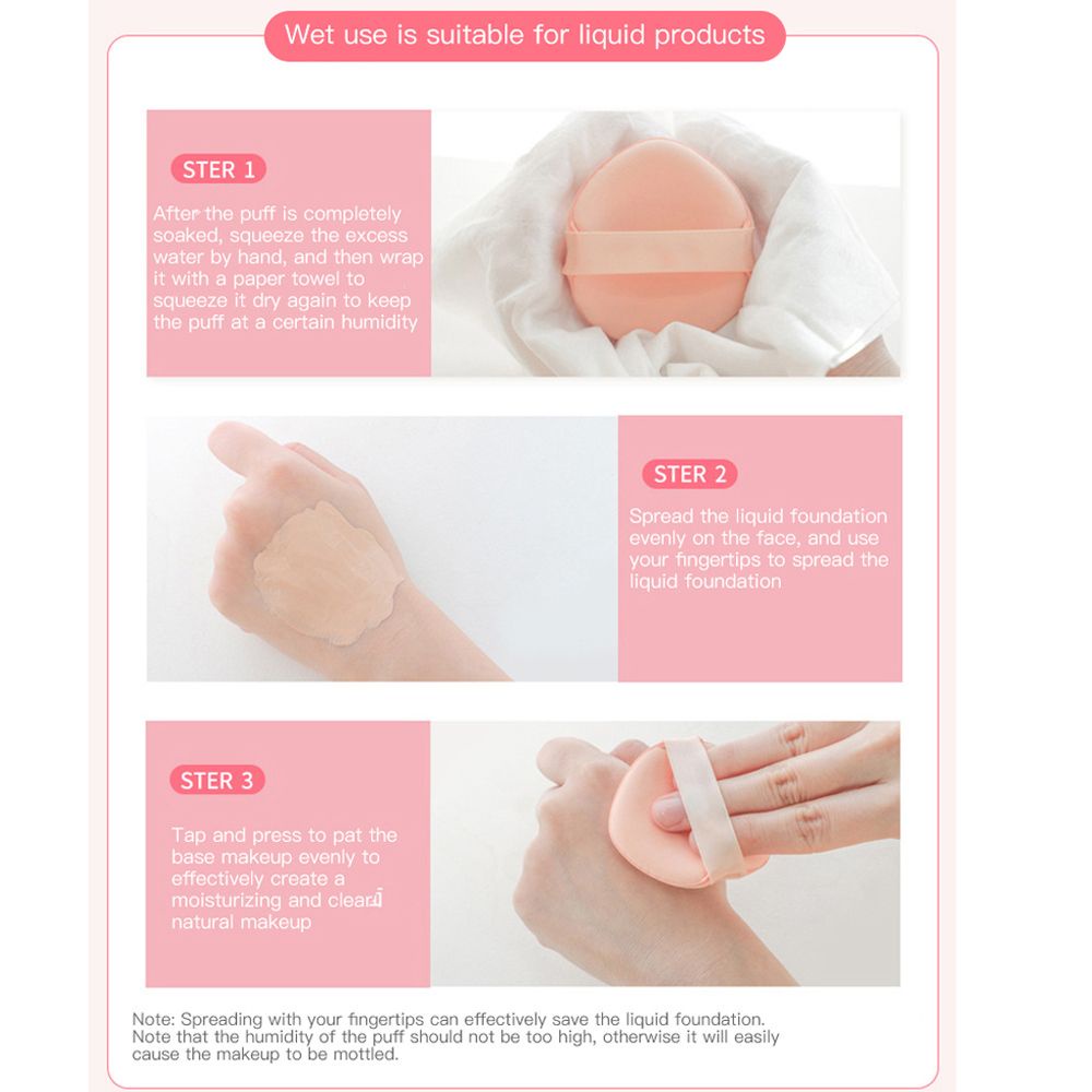 [Hàng mới về] Hộp mút trang điểm mềm mại sử dụng được cả dạng khô và ướt dành cho nữ