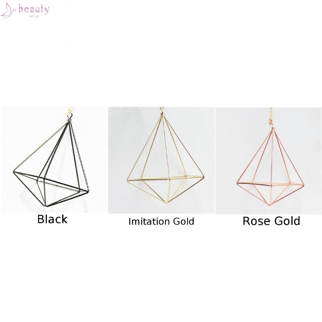 Unique Hanger Furnishing Design Basket Decoration Air Plant Flower Pot Ornament Wall Holder Garden Hanging geometric
