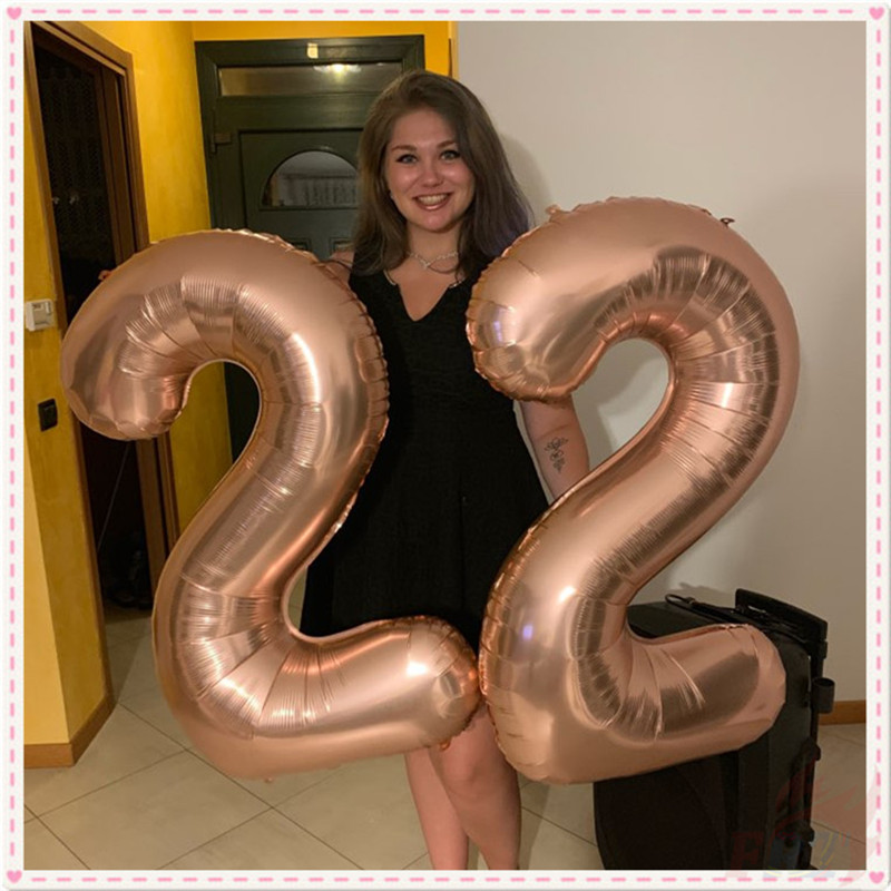 ♦ Trang Trí Tiệc - Bong Bóng ♦ 1 Bong Bóng Lõi Nhôm 32 Inch Hình Số Dùng Trang Trí Tiệc Sinh Nhật, Đám Cưới