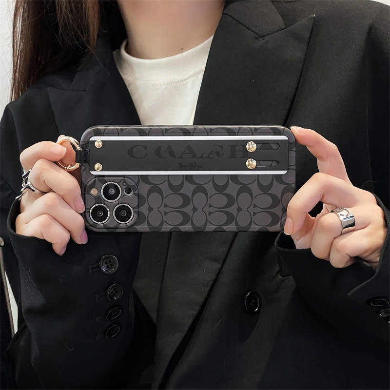 Ốp Điện Thoại Silicon Mềm Chống Sốc Có Dây Đeo Cổ Tay Cho Iphone 13 12 11 PRO MAX X XS XR XSMAX 7 / 8 PLUS