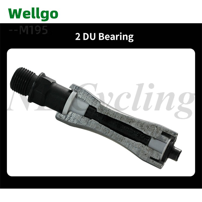 Bàn đạp hợp kim nhôm CNC 2 vòng bi chống trượt dành cho xe đạp leo núi MTB m195 9/16&quot;