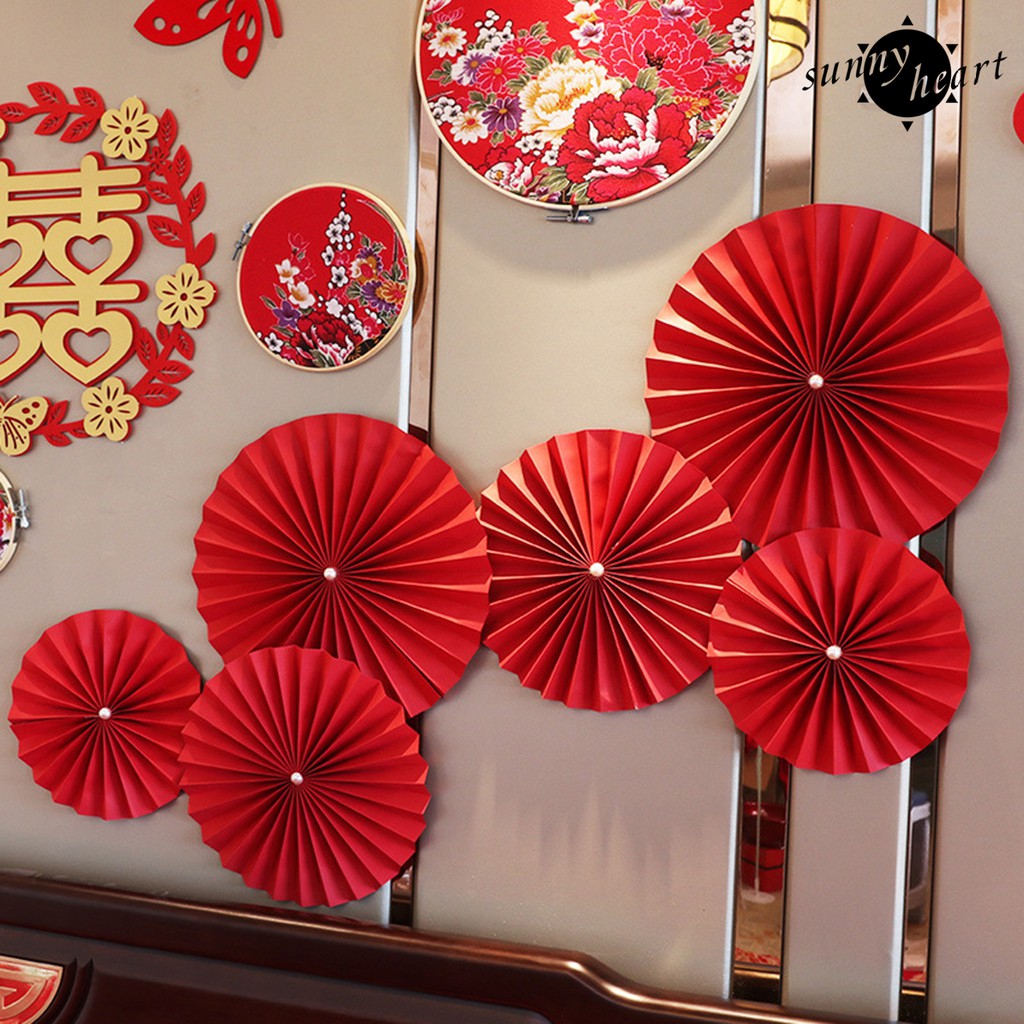 Quạt Giấy Treo Tường Phong Cách Trung Hoa