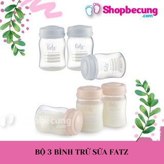 BỘ 3 BÌNH TRỮ SỮA FATZ