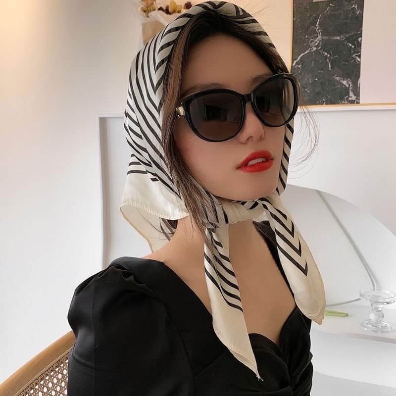 ( Loại 1) Khăn Lụa Đa Năng Biến Hoá Muôn Vàn Phong Cách Thời Trang size 70x70 cm