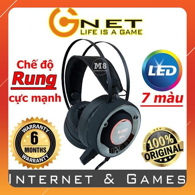 [HÀNG REAL]  Tai nghe gaming G-NET H7S - Led đổi màu - Có Rung - Dùng được cho điện thoại - Tai Nghe Gaming Giá Rẻ