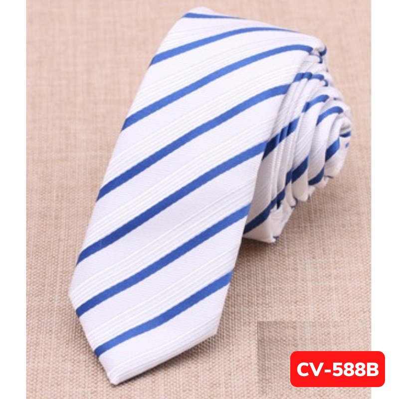 Cà vạt Nam bản nhỏ 5cm thời trang phong cách Hàn Quốc, Calavat sinh viên, Cavat chú rể, Cravat dự tiệc CV-588