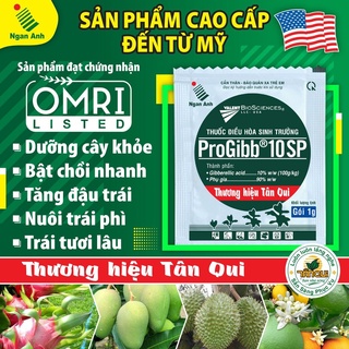 Phân Bón GA3 ProGibb 10SP 1g, Nhập Khẩu Mỹ, Kích Thích Tăng Trưởng Vượt Bậc cho cây trồng