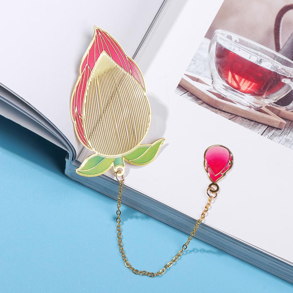 Lanfy Đánh Dấu Trang Sách Bằng Đồng Thau Mặt Dây Chuyền Rỗng Phong Cách Trung Hoa Mới