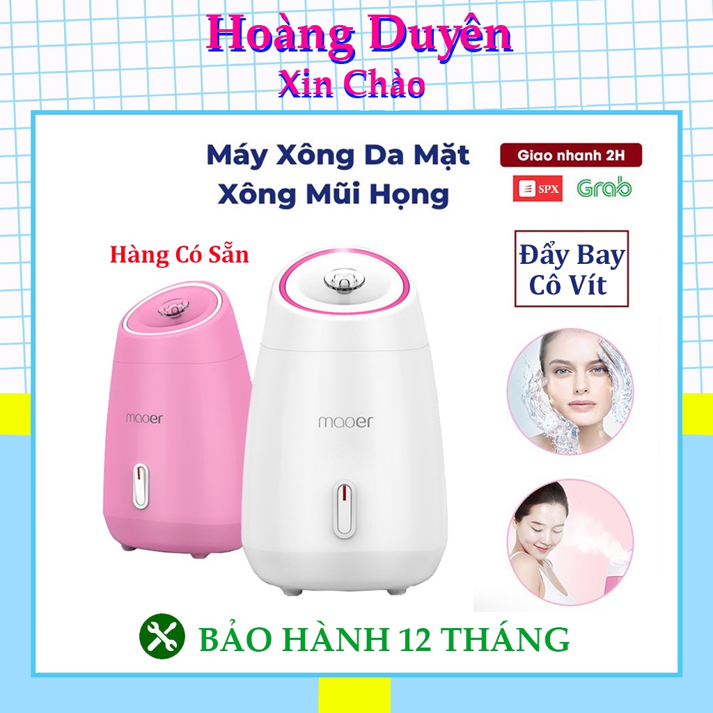 MÁY XÔNG HƠI MẶT THẢO DƯỢC, HOA QUẢ TỰ ĐỘNG 2 IN 1 MAOER + BẢO HÀNH 12 THÁNG