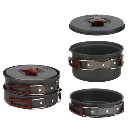 |CHÍNH HÃNG| BỘ NỒI CHẢO DÃ NGOẠI NẤU ĂN NGOÀI TRỜI CAO CẤP FIRE-MAPLE FMC-203