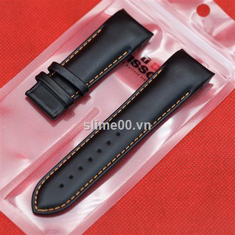 Dây đeo da cho đồng hồ nam T035 1853 Kurtu T035627a t035407a 24MM