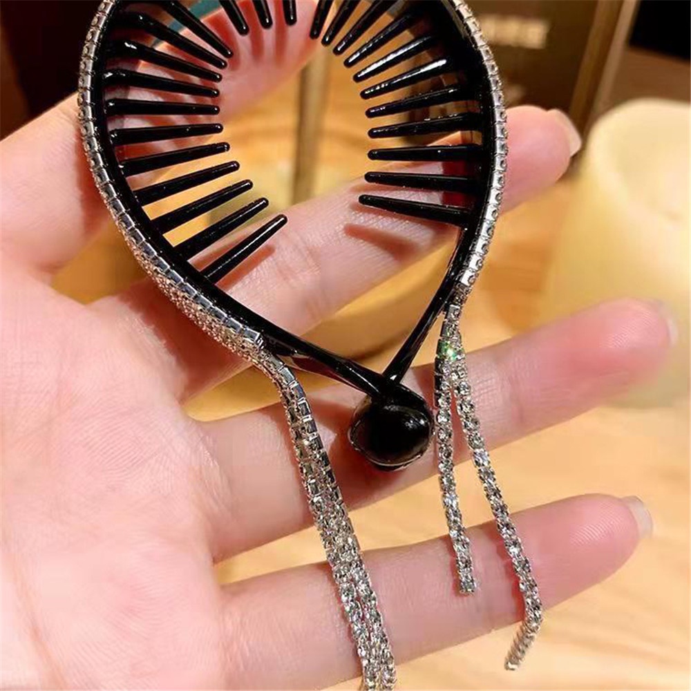 Dây buộc tóc phối mặt dây tua rua thiết kế tinh tế thời trang cho nữ