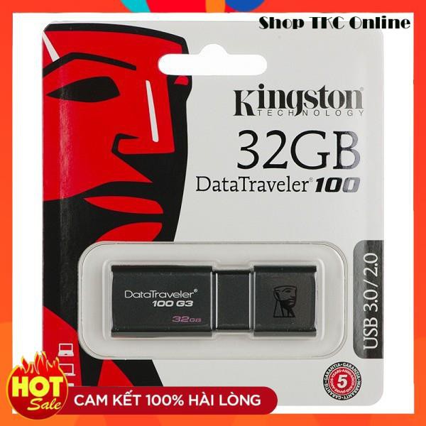 💥 USB Kingston DT100G3 USB 3.0 32 GB-Bảo hành 2 năm (SPC/FPT) Chính Hãng ( FREE SHIP ĐƠN TỪ 50K )