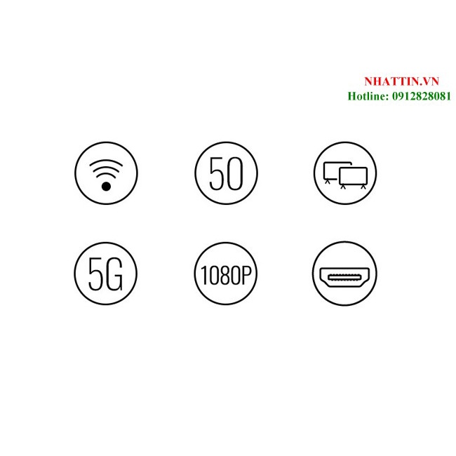 Bộ phát nhận tín hiệu HDMI+VGA không dây 50m 1080p@60hz sóng 5Ghz Ugreen 50633 cao cấp